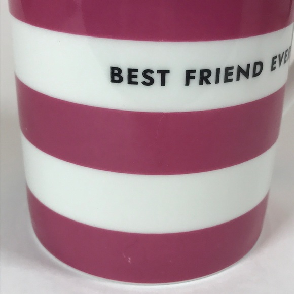 Kate Spade Lenox Chic Speak Pink Striped Mug - Picture 6 of 8